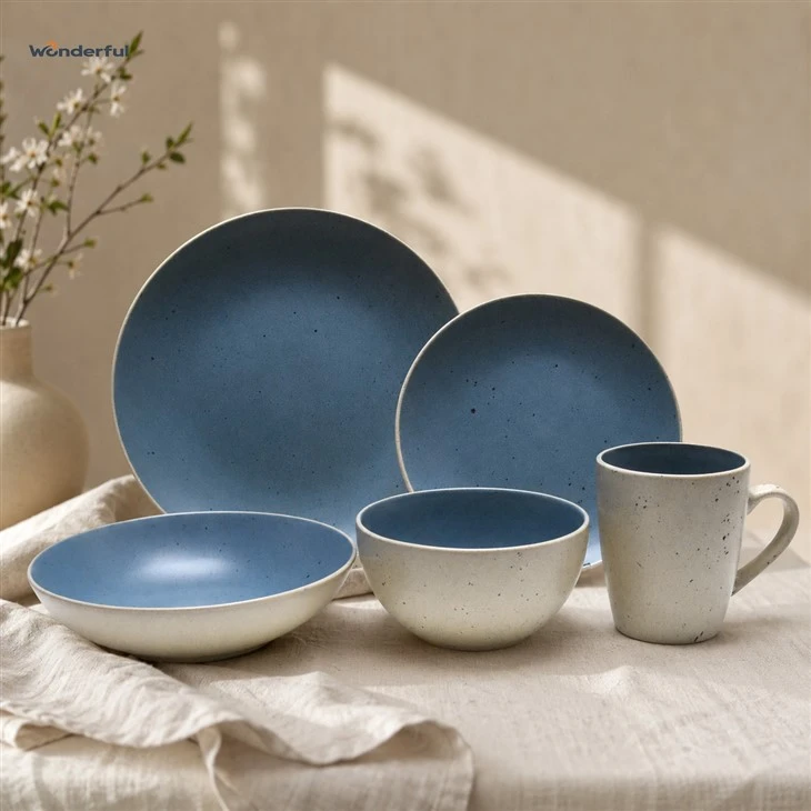 Wonderful Color Glaze & Speckled Ceramic Tableware Set suppliers