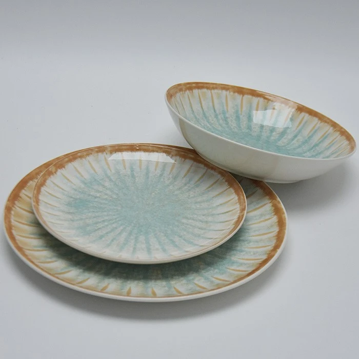 Blue Gradient Porcelain Dinner Set