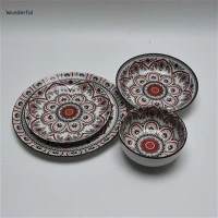 Mandala Print kerámia étkészlet